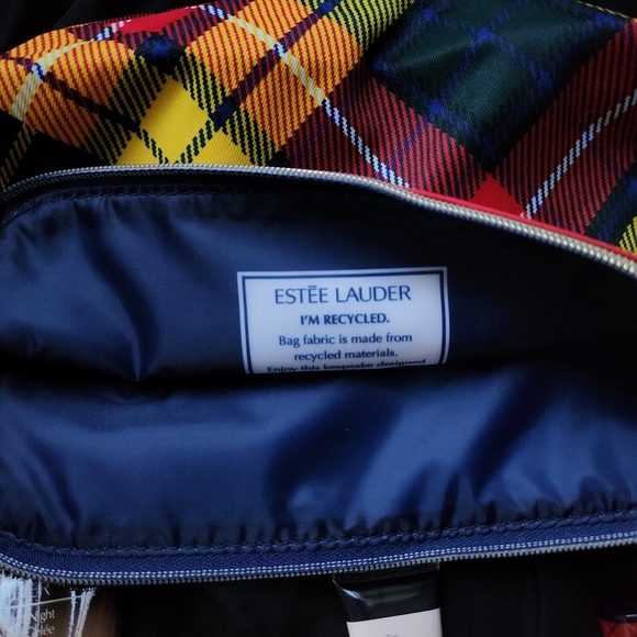 Estee Lauder Plaid Cosmetic Bag with Skincare Set - Picture 8 of 11